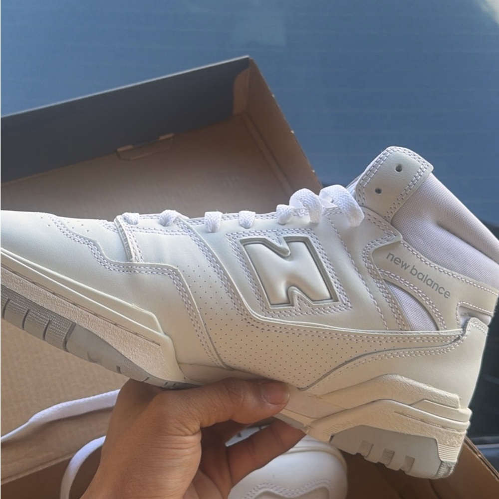 New Balance White Lifestyle Sneakers